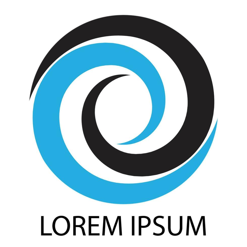 Logo business circular whirlpool vector