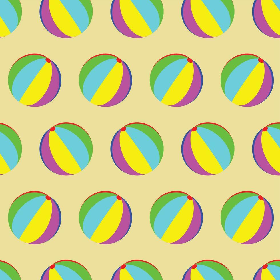 Toy ball pattern seamless vector