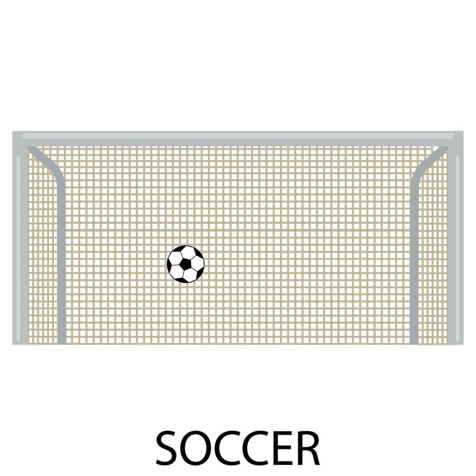 Soccer sport icon flat vector