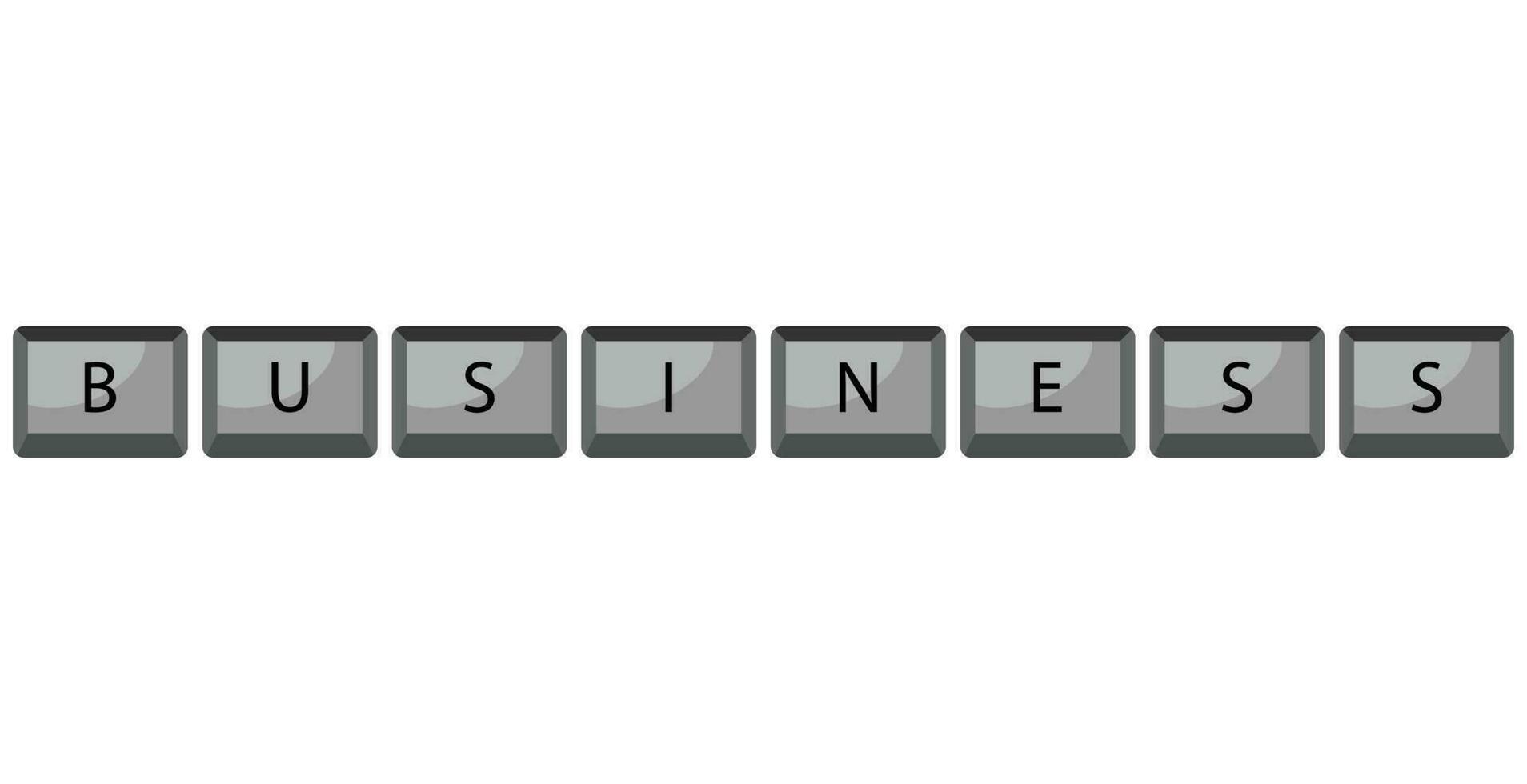 Button keyboard business vector