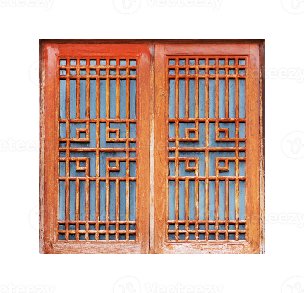 Chinese style wooden window png