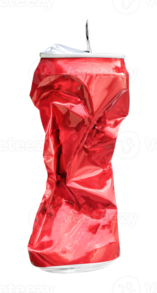 Compressed red aluminum can 23220112 PNG