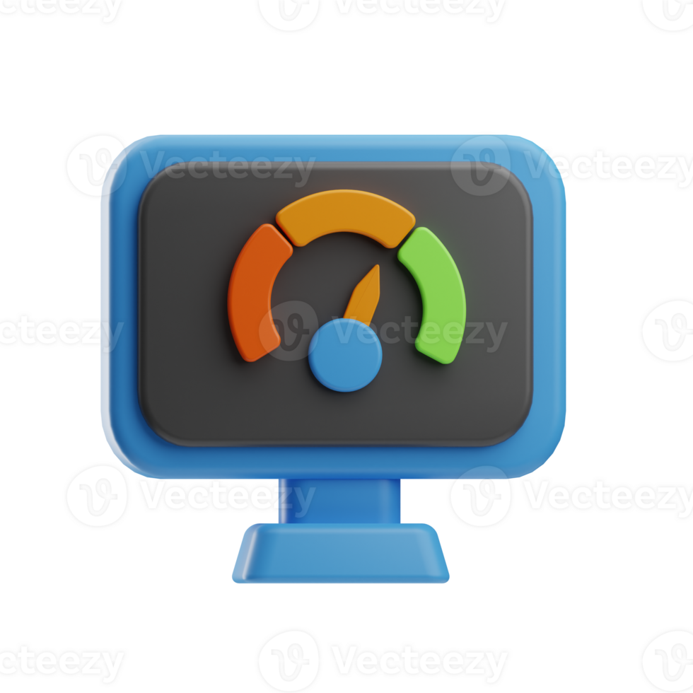 social media performence 3d illustration png