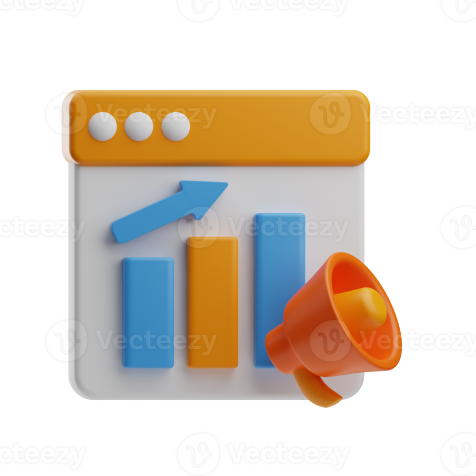 social media trending topic 3d illustration png