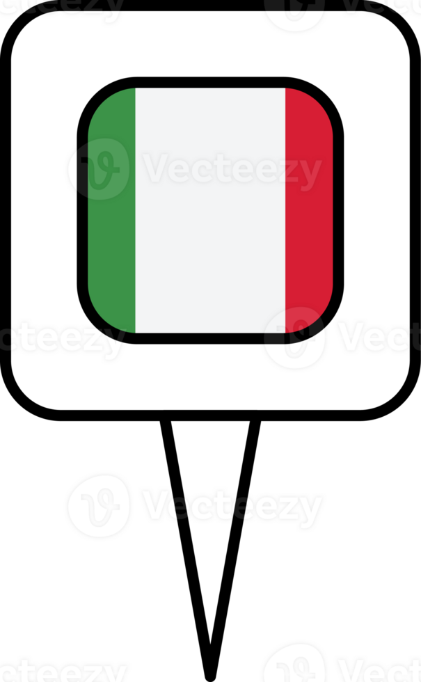 Italia bandera alfiler sitio icono. png