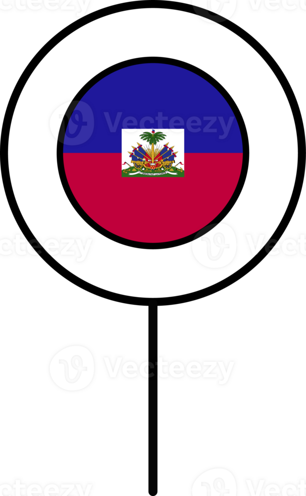 Haiti flag circle pin icon. png