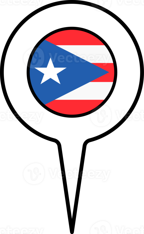 Puerto Rico flag Map pointer icon. png