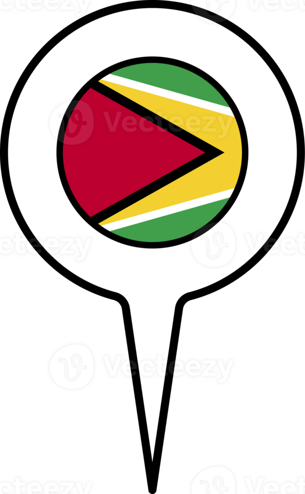 Guyana flag Map pointer icon. png