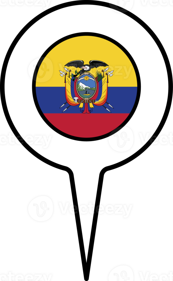 Ecuador flag Map pointer icon. png