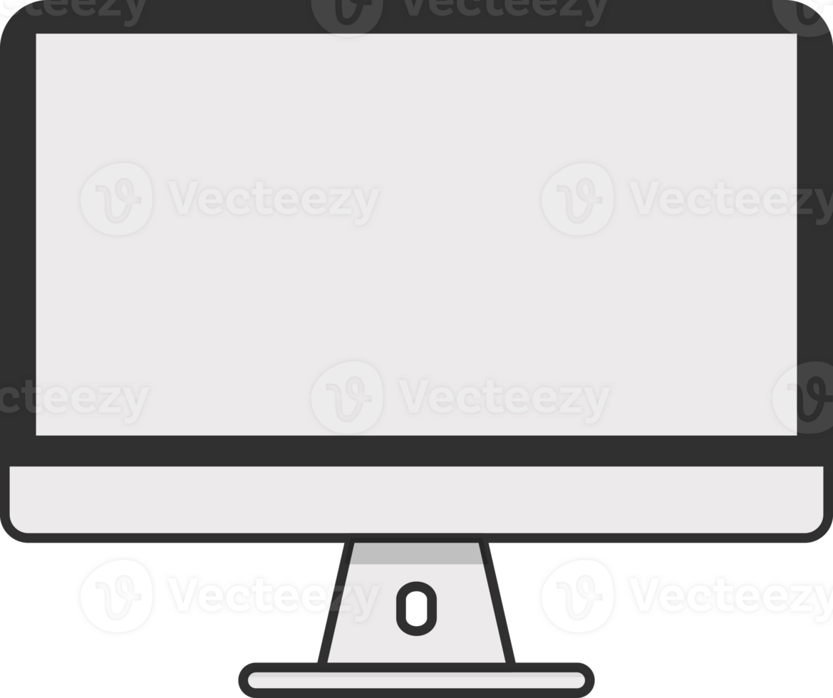 Computer white isolated png