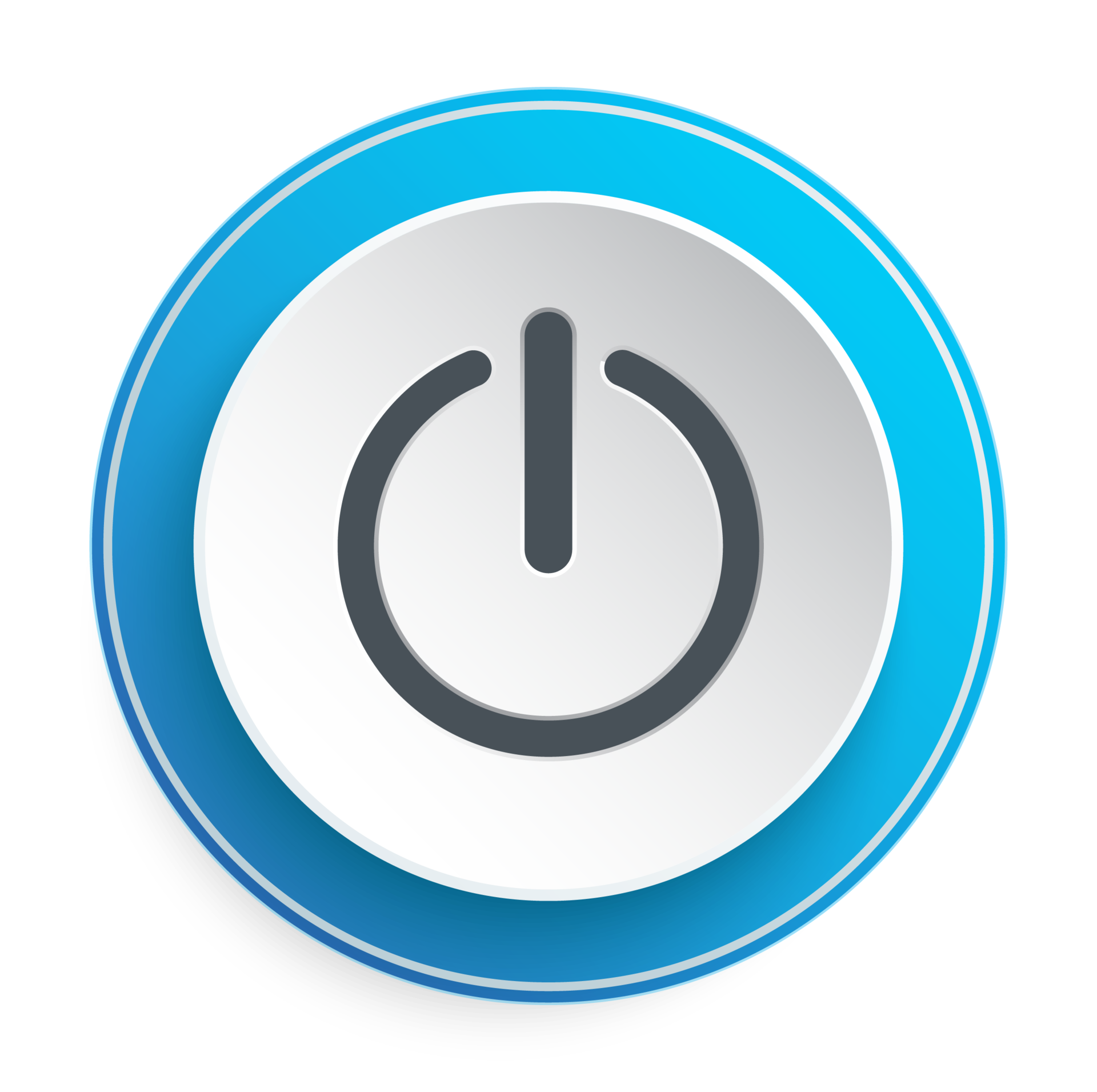 Blue power button 23220357 PNG