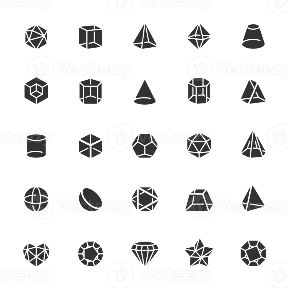 Icon set - Geometric Shapes png