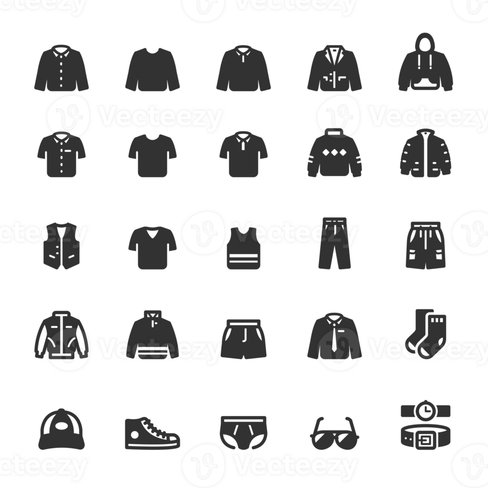 Free Icon set - Clothing Man 23220420 PNG with Transparent Background