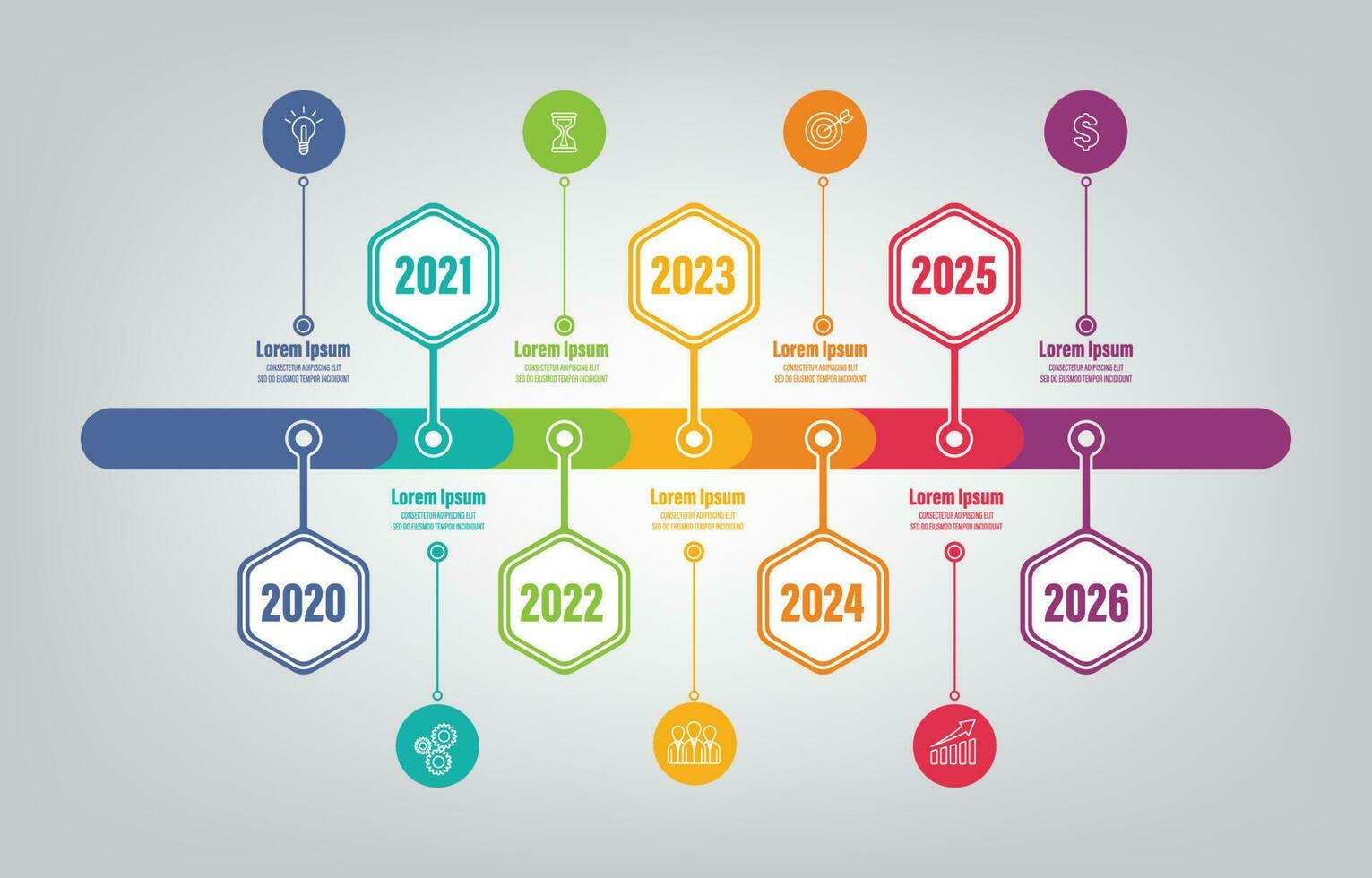 Timeline Infographic Concept vector