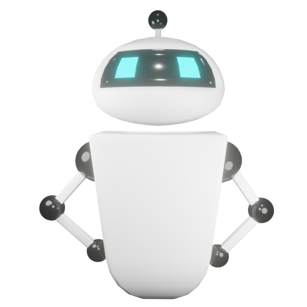 3D Robot Illustration png