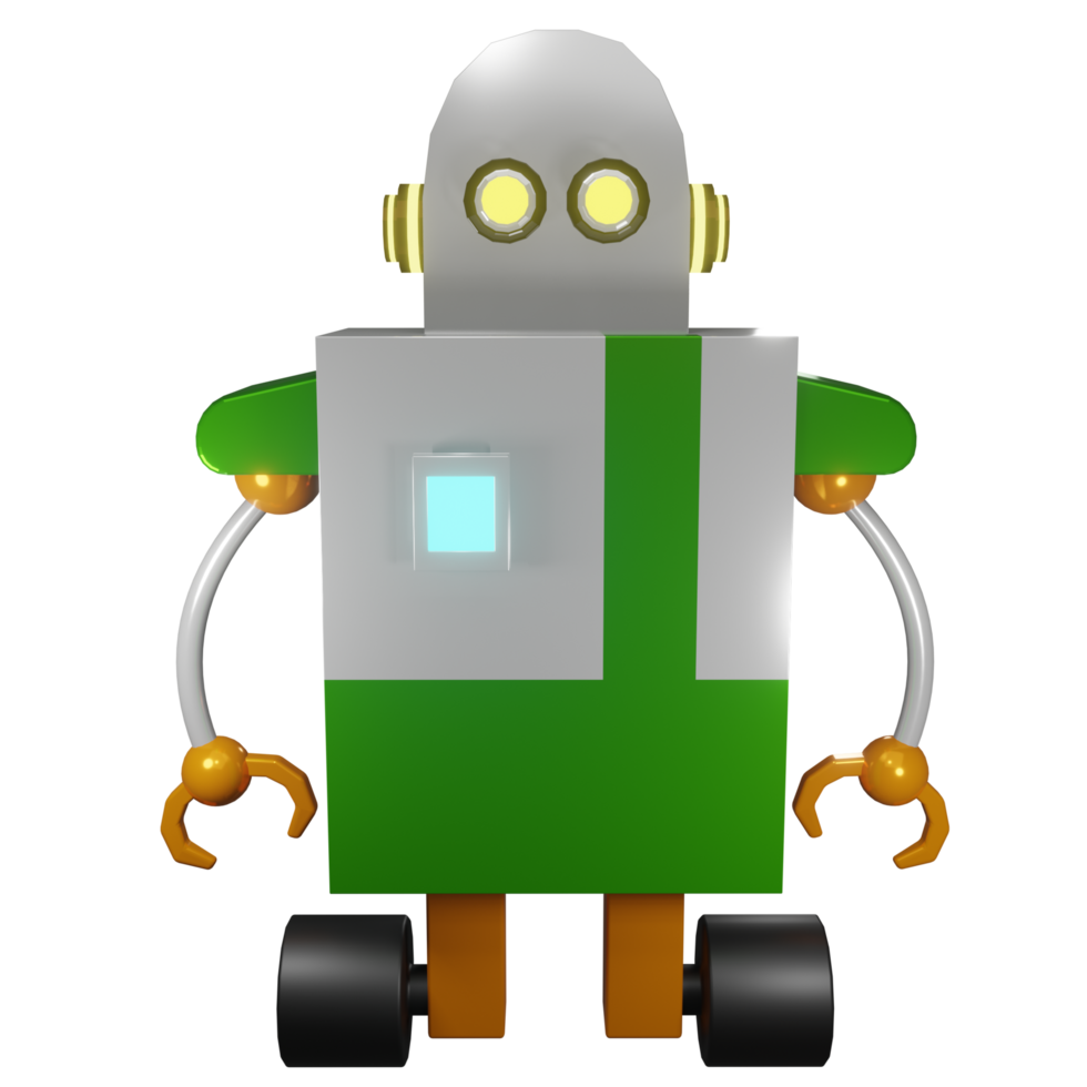 3D Robot Illustration png