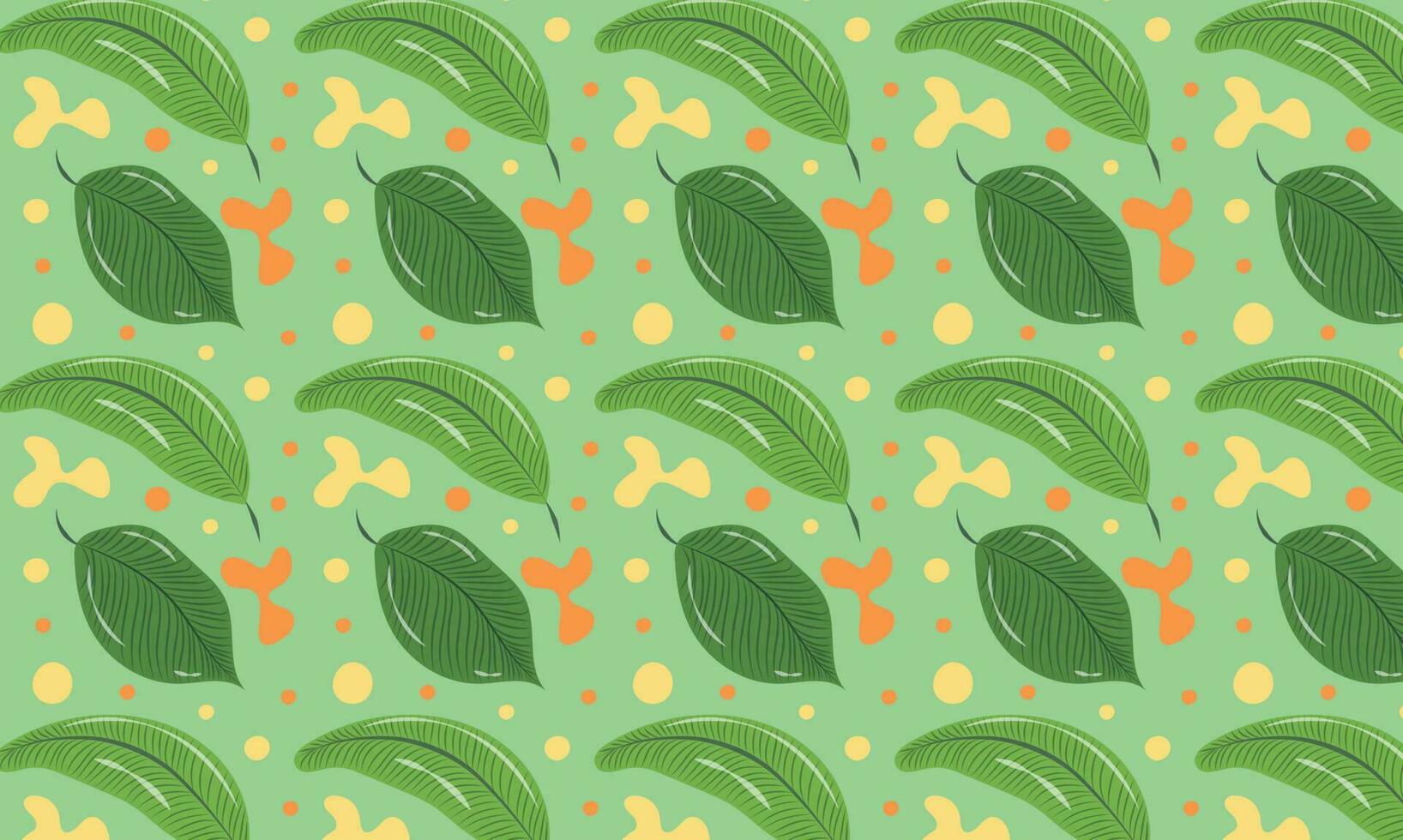 Tropical background with beautiful bright leaves vector