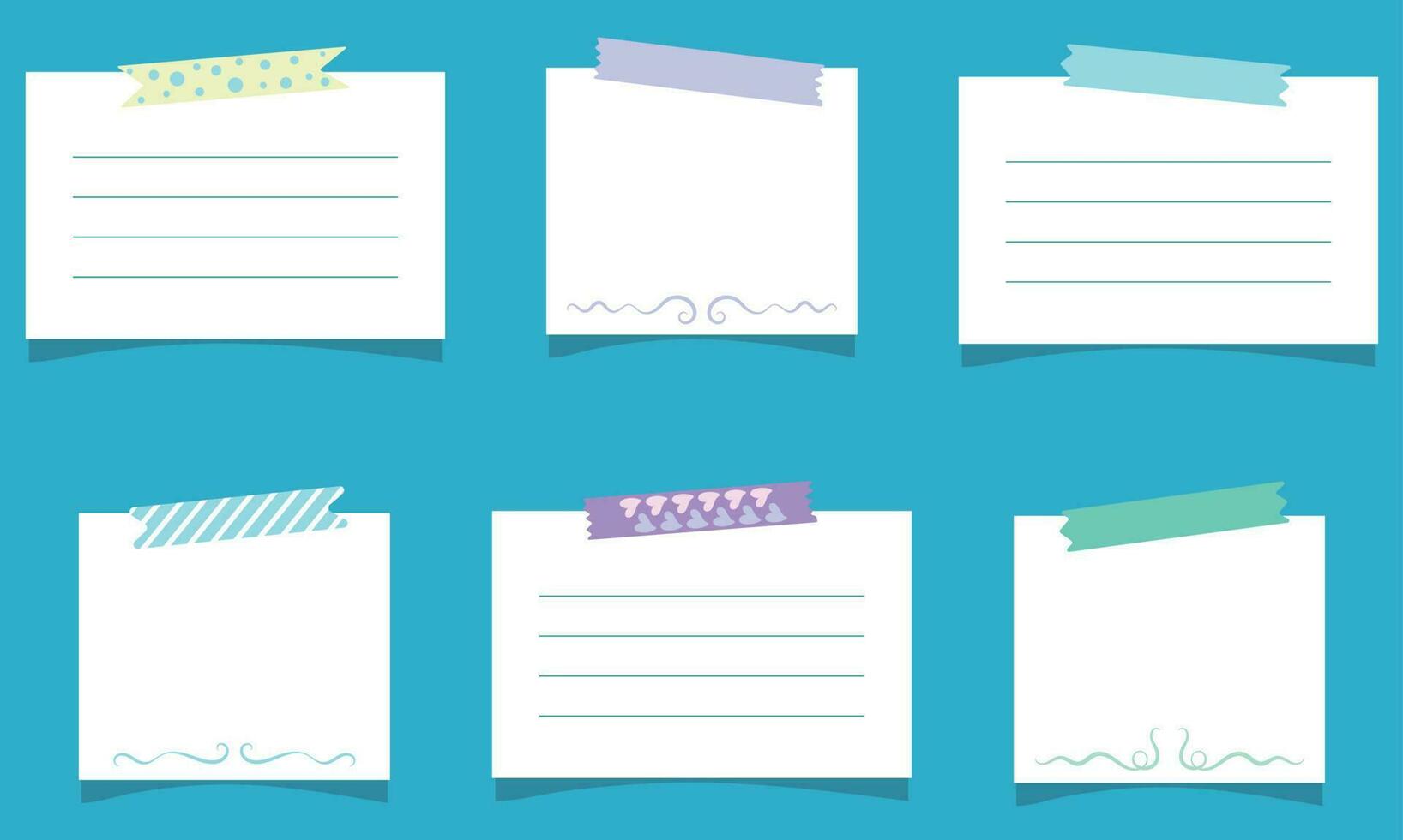 Beautiful decorative pages for recordings vector