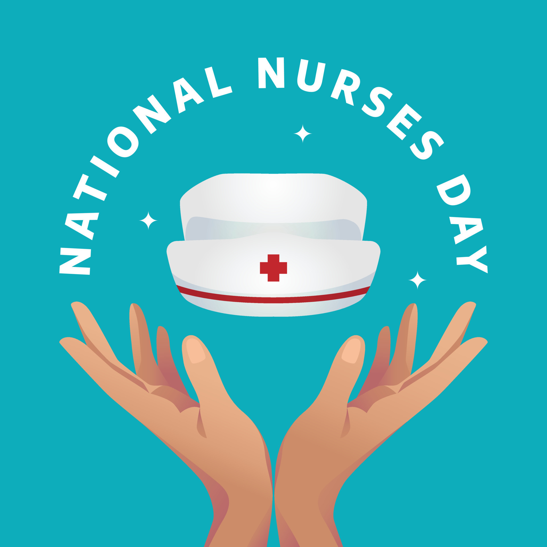 national nurses day celebration design template. nurses day vector