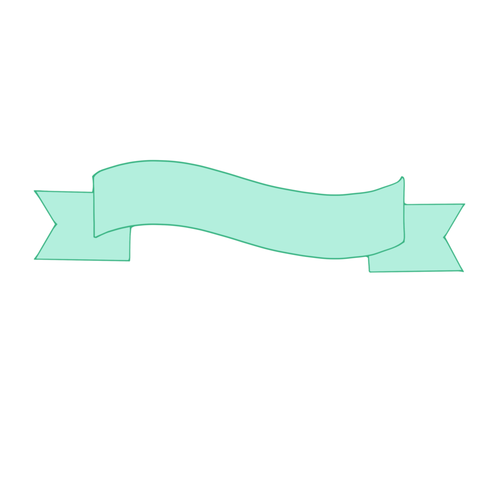 Green Pastel Ribbon png