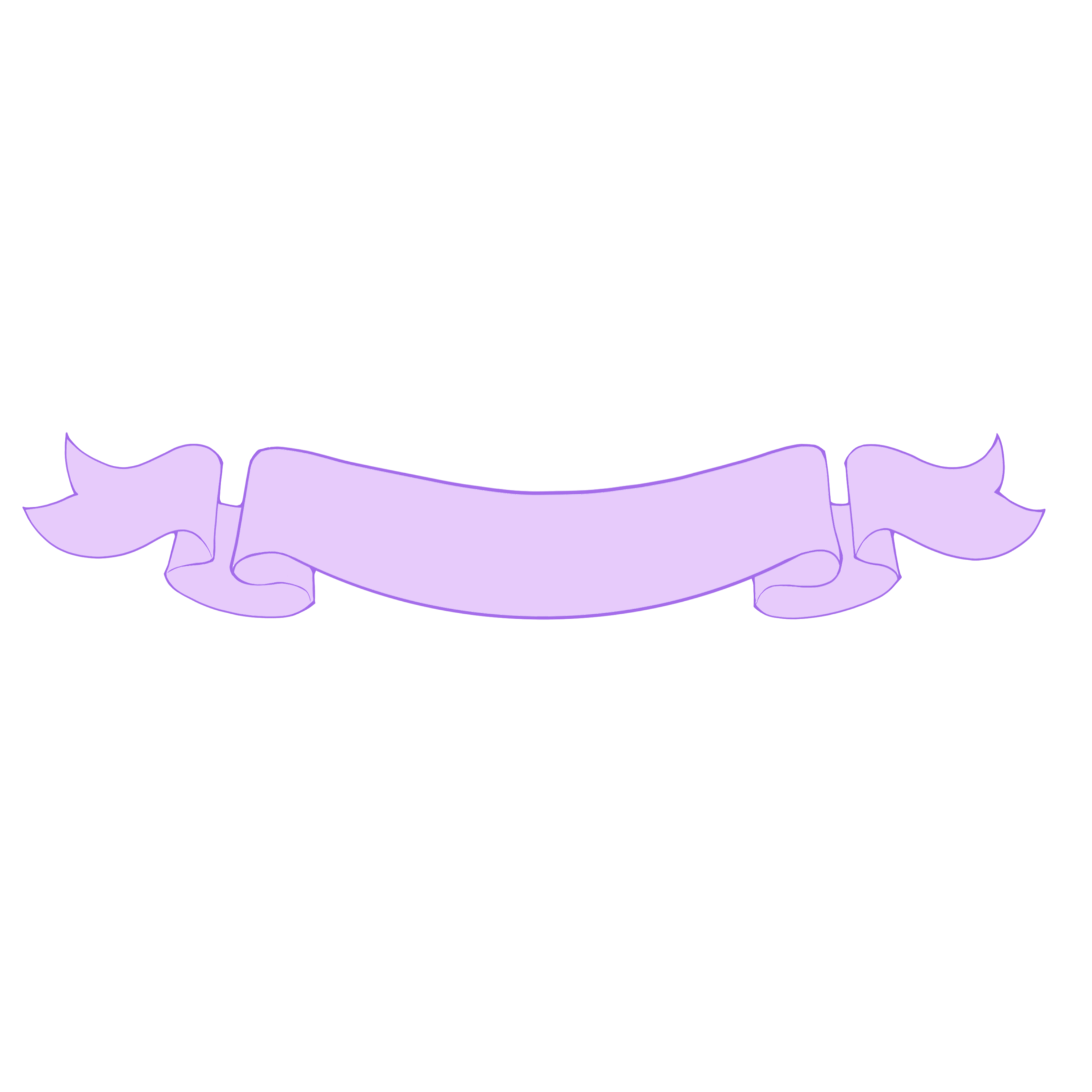 Purple Pastel Ribbon 23221001 PNG