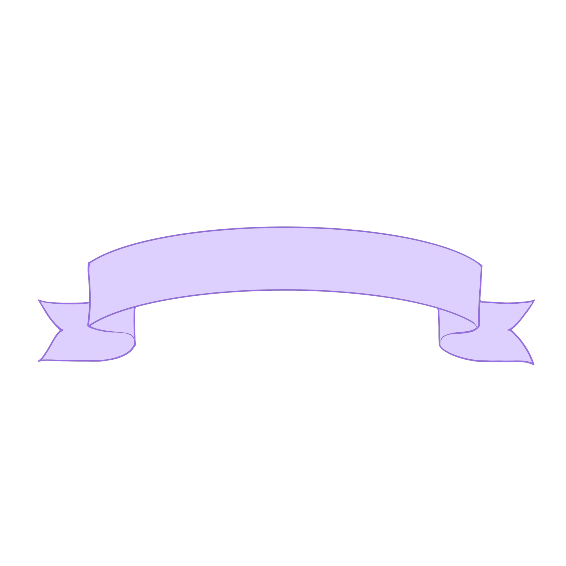 Purple Pastel Ribbon 23221001 PNG