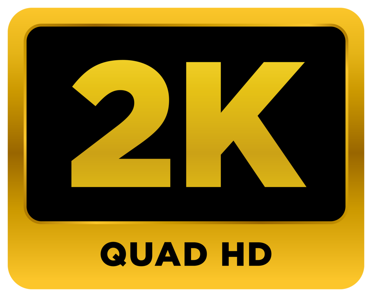 Video Resolution 2k Icon Label png