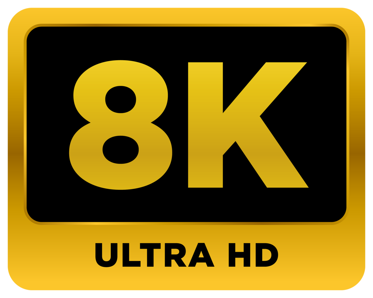 Video Resolution 8k Icon 23221052 PNG