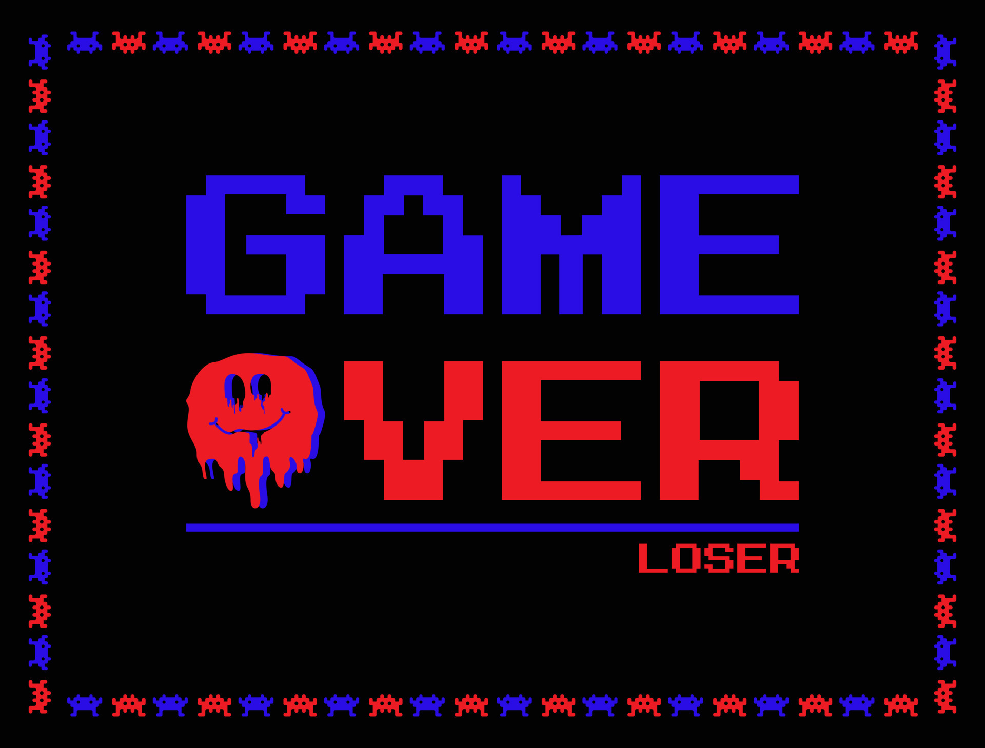 GAME OVER Text games loser player finish background template pixel mosaic  style vector illustration editable 23221084 Vector Art at Vecteezy