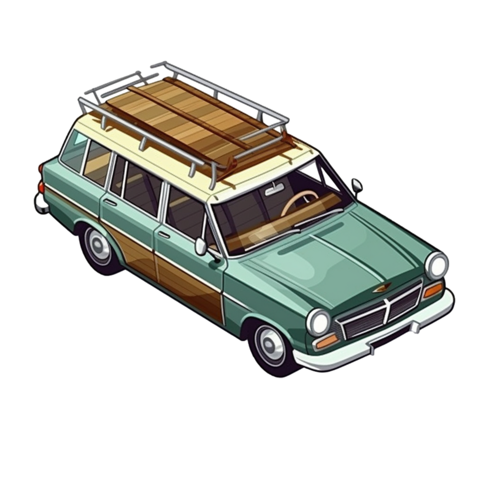 Cartoon Station Wagon Vehicle png