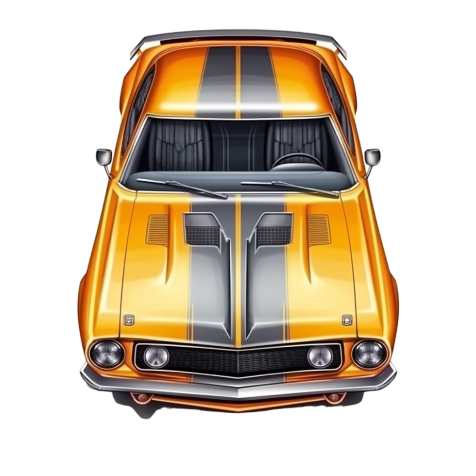 Cartoon Muscle Car png