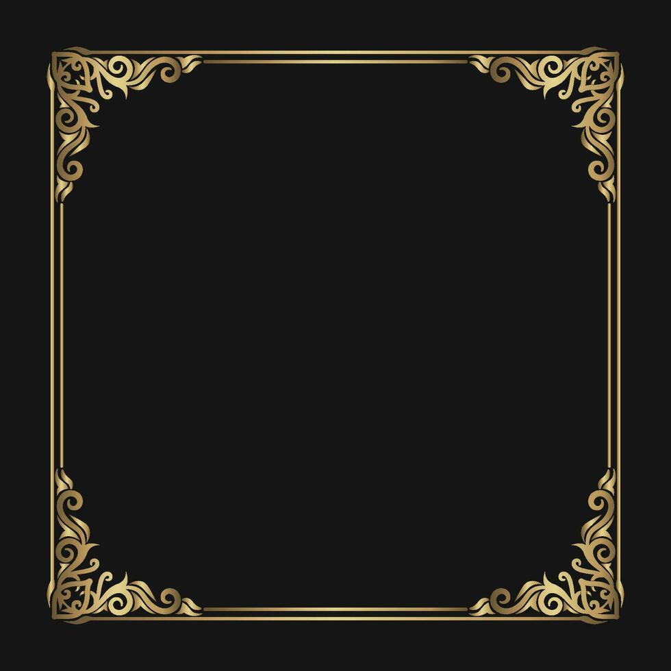 vintage frame border ornament vector