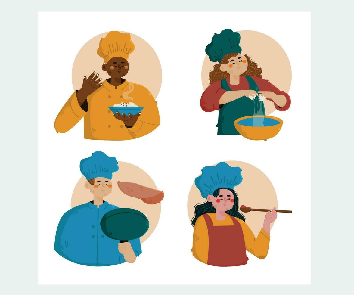 International Chef Illustration vector