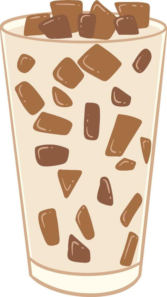 Jelly Milk Tea Illustration vector