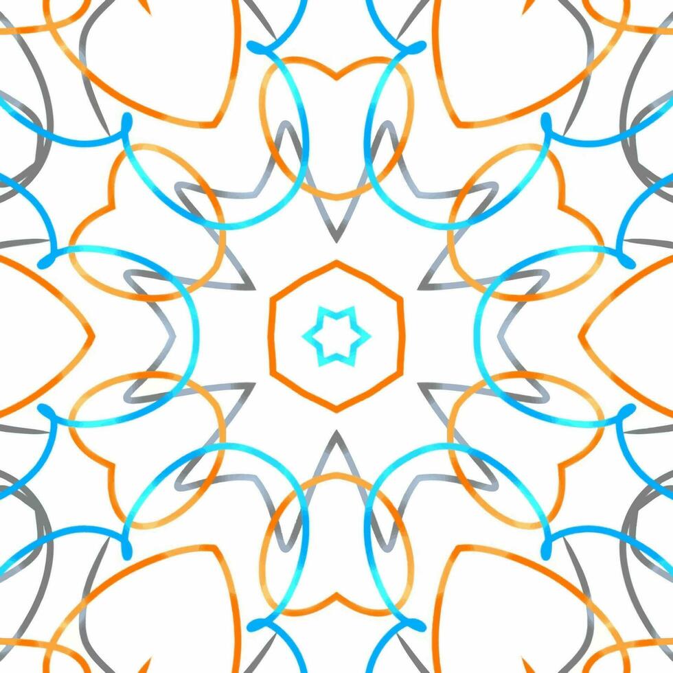 Abstract kaleidoscope background. Beautiful kaleidoscope seamless pattern. Multicolor mosaic texture. Seamless kaleidoscope texture. Unique kaleidoscope design vector