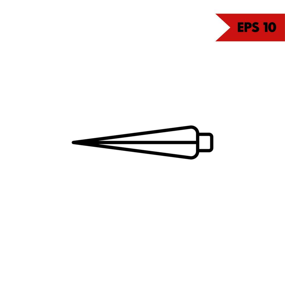 pen tools line icon vector