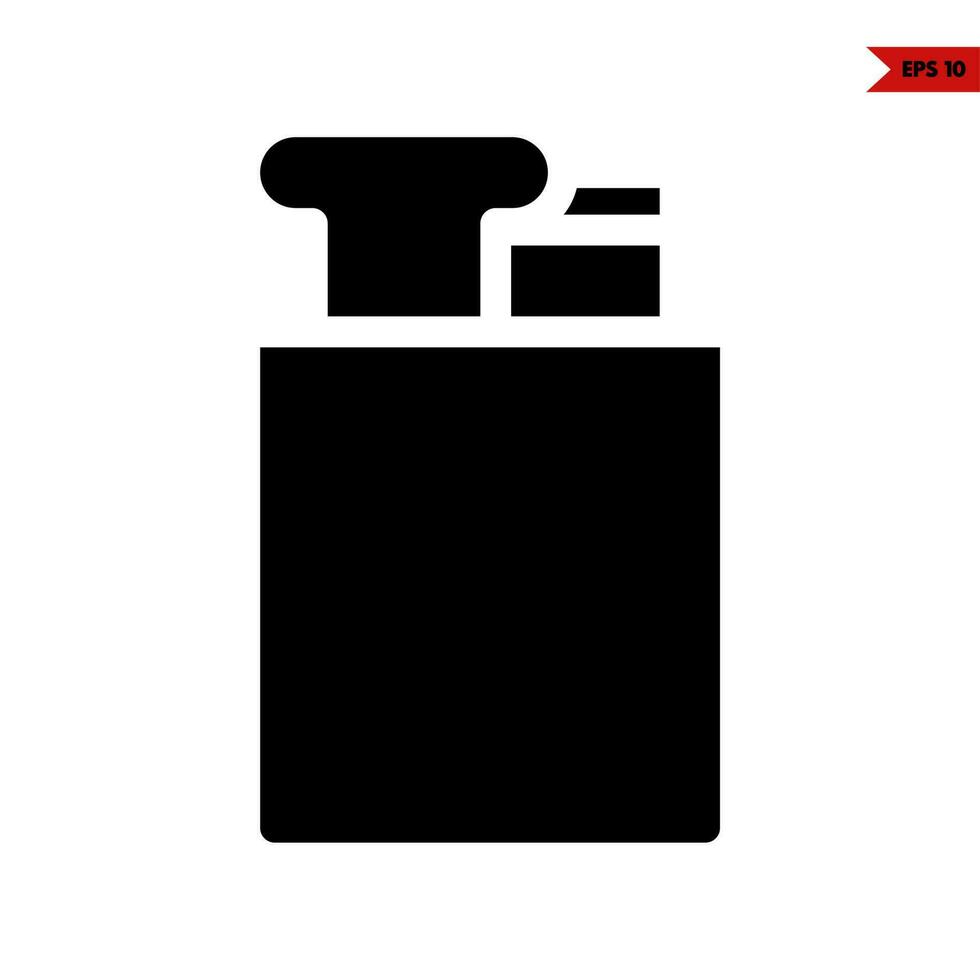 food in bag glyph icon vector