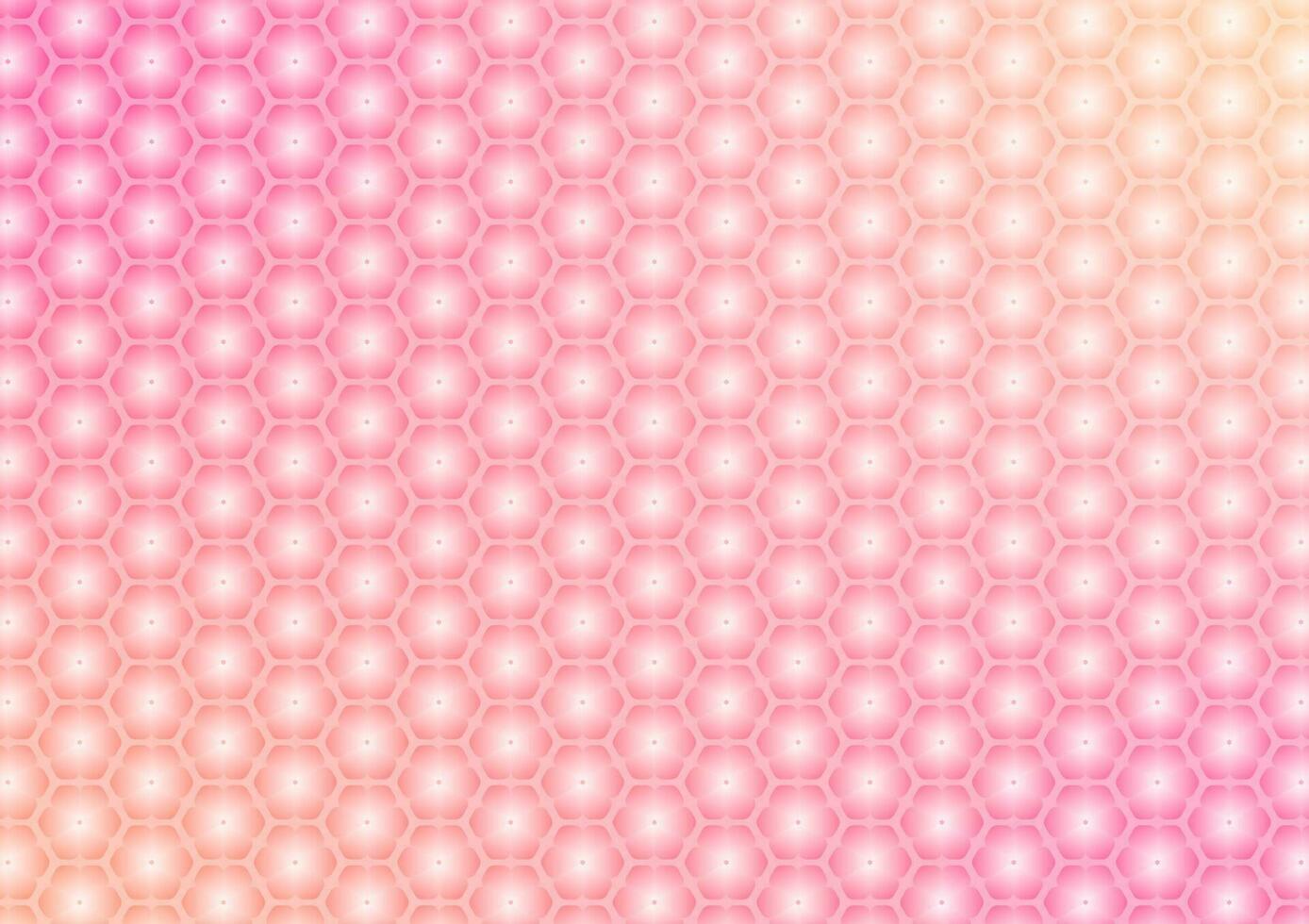Abstract colorful hexagon pattern geometric gradient presentation light background vector