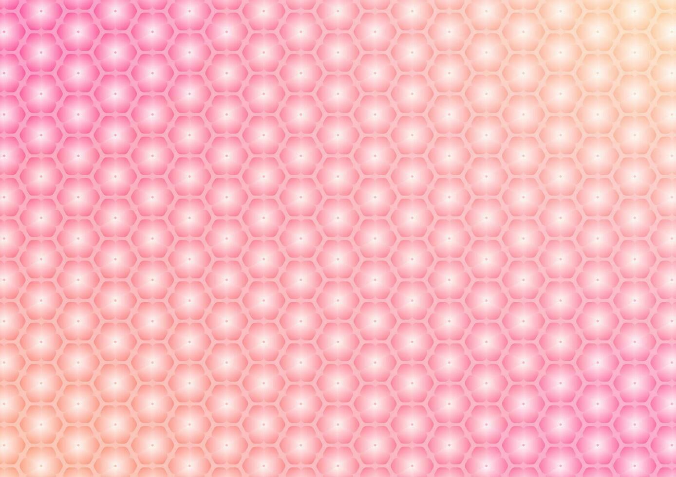 Abstract colorful hexagon pattern geometric gradient presentation light background vector