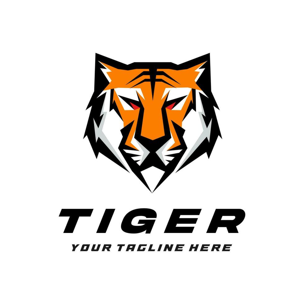 Vector Tiger Mascot Logo Design