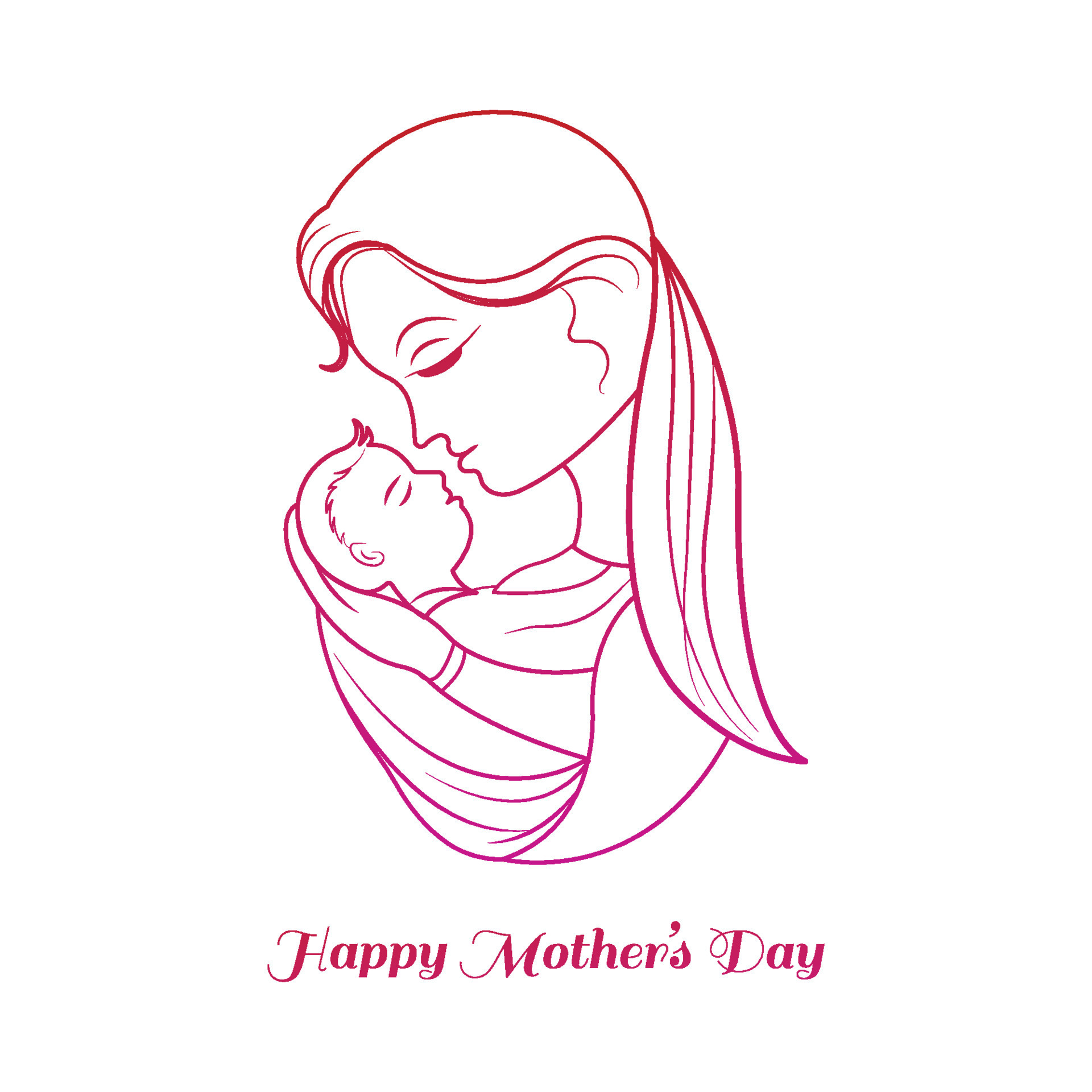 Mother day banner handdrawn mom baby flora sketch vectors stock in format  for free download 2.01MB