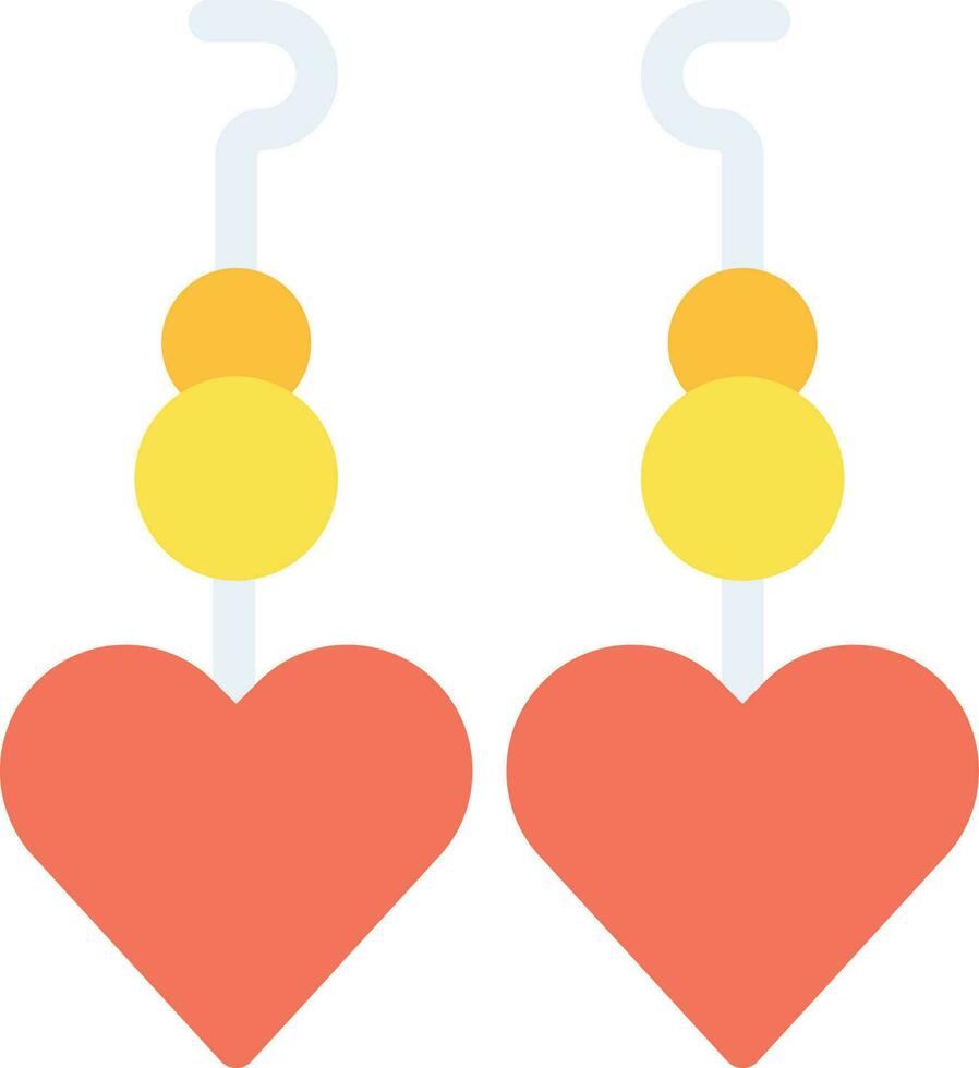 Earrings vector icon