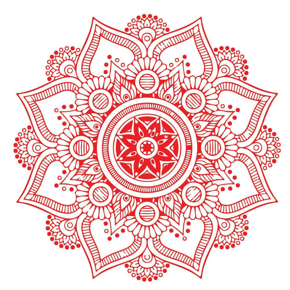 diseño de arte mandala vector