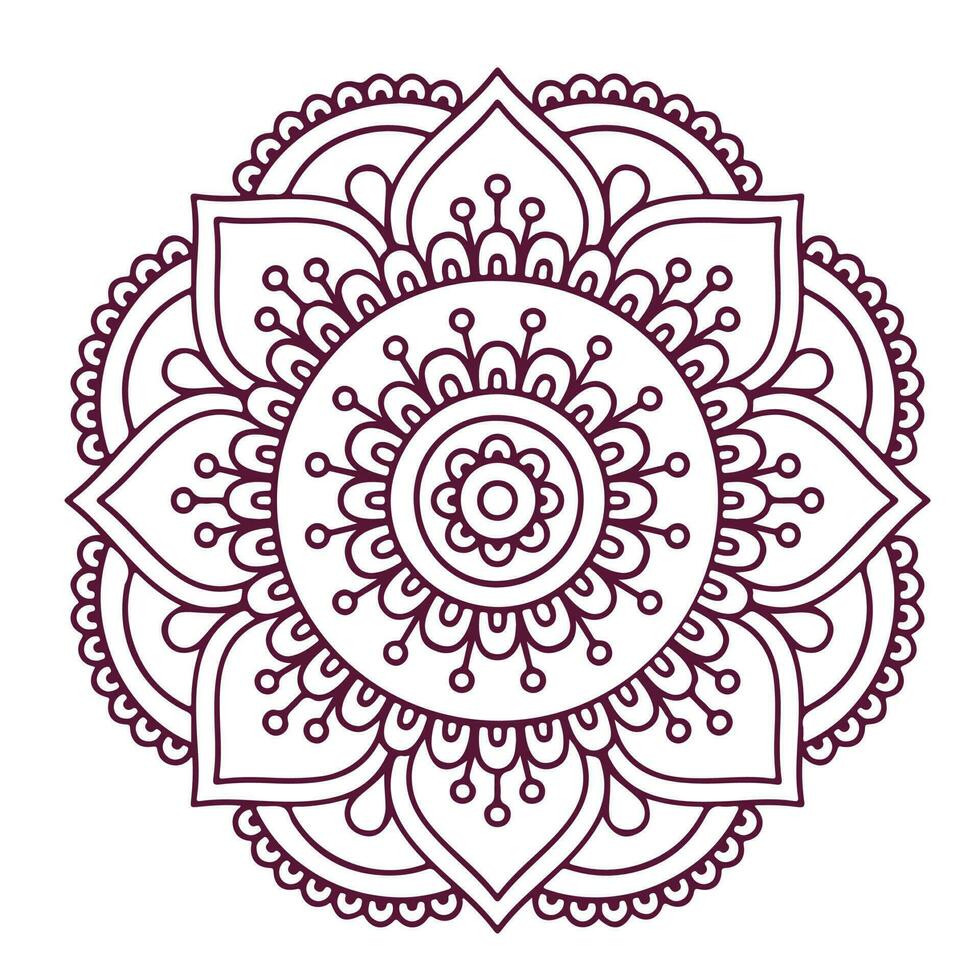 Mandala art design vector