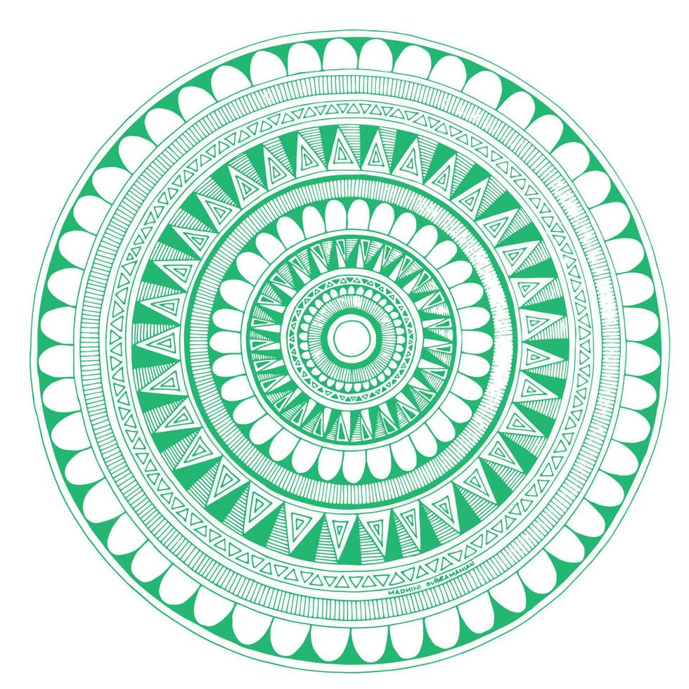 Mandala art design vector