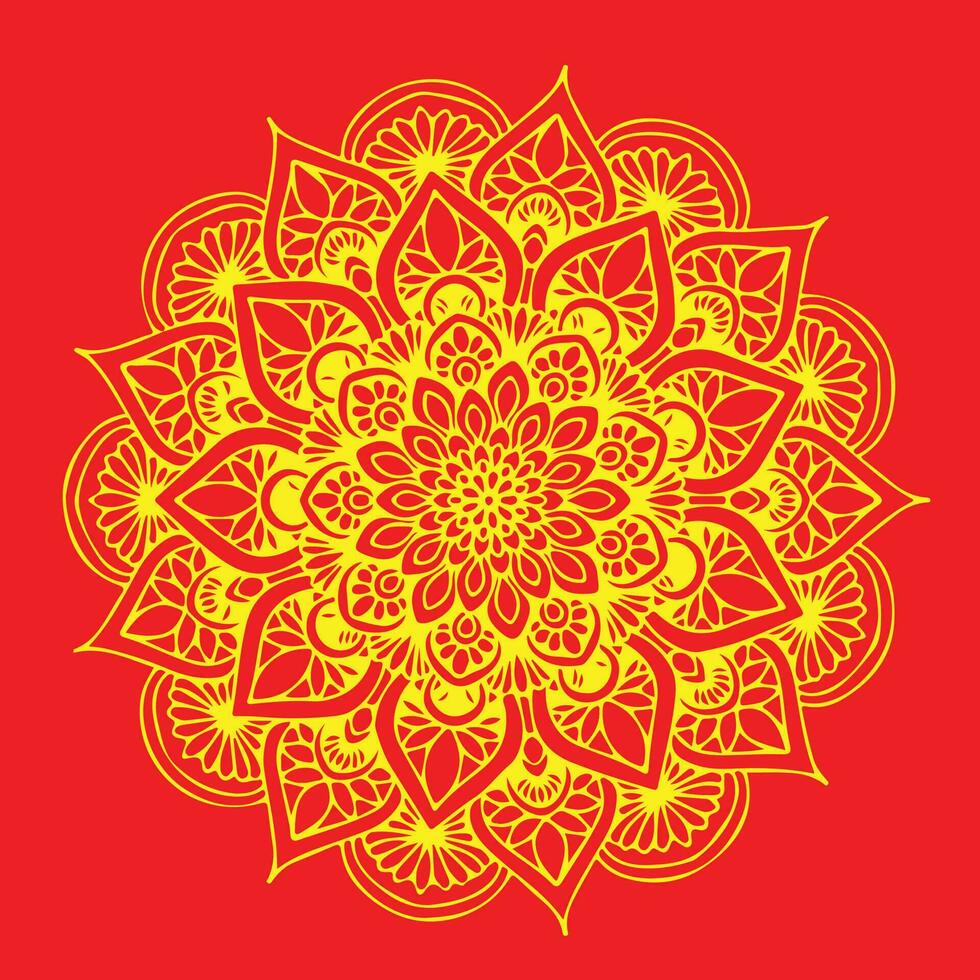 Mandala art design vector