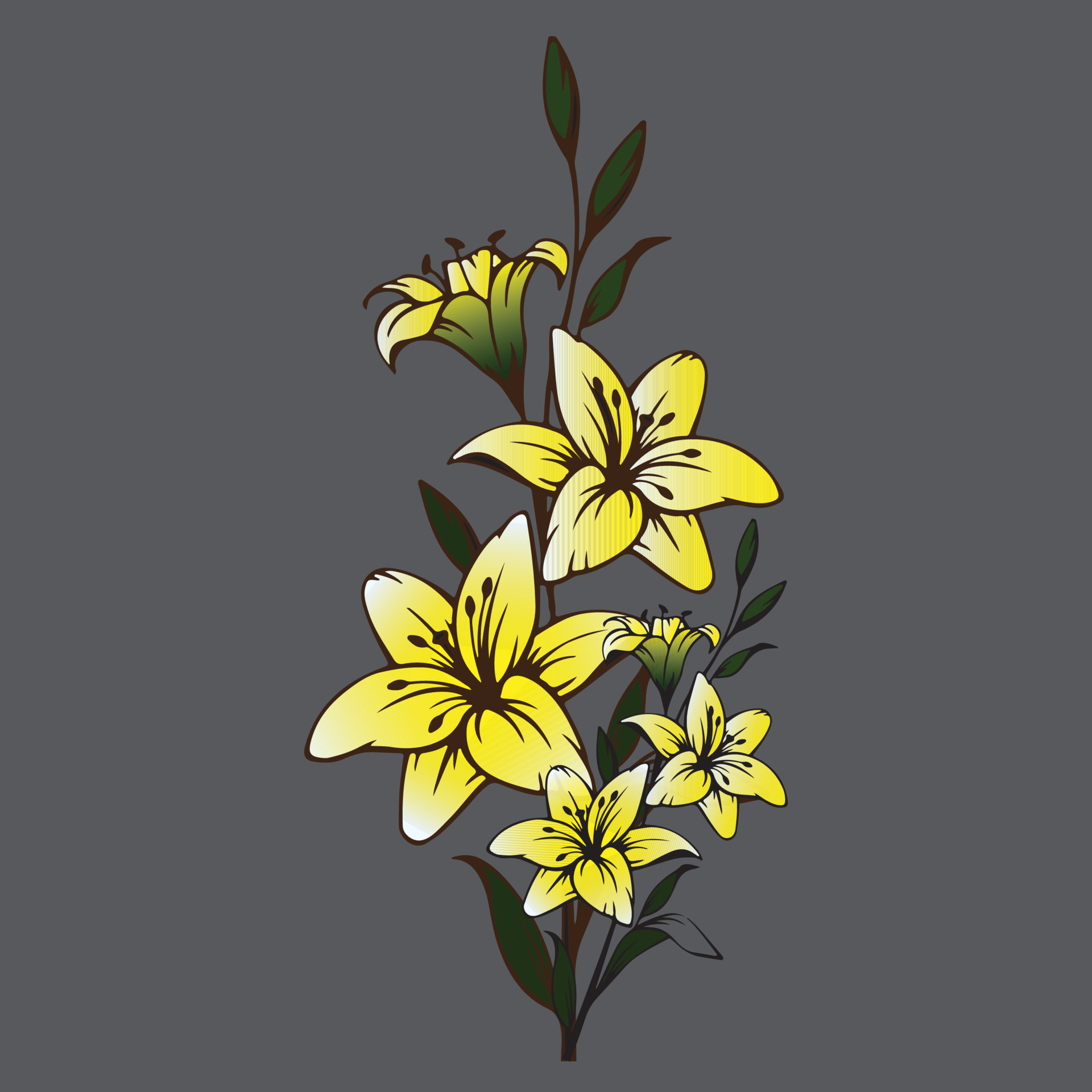 A yellow flowers 23222408 Vector Art at Vecteezy