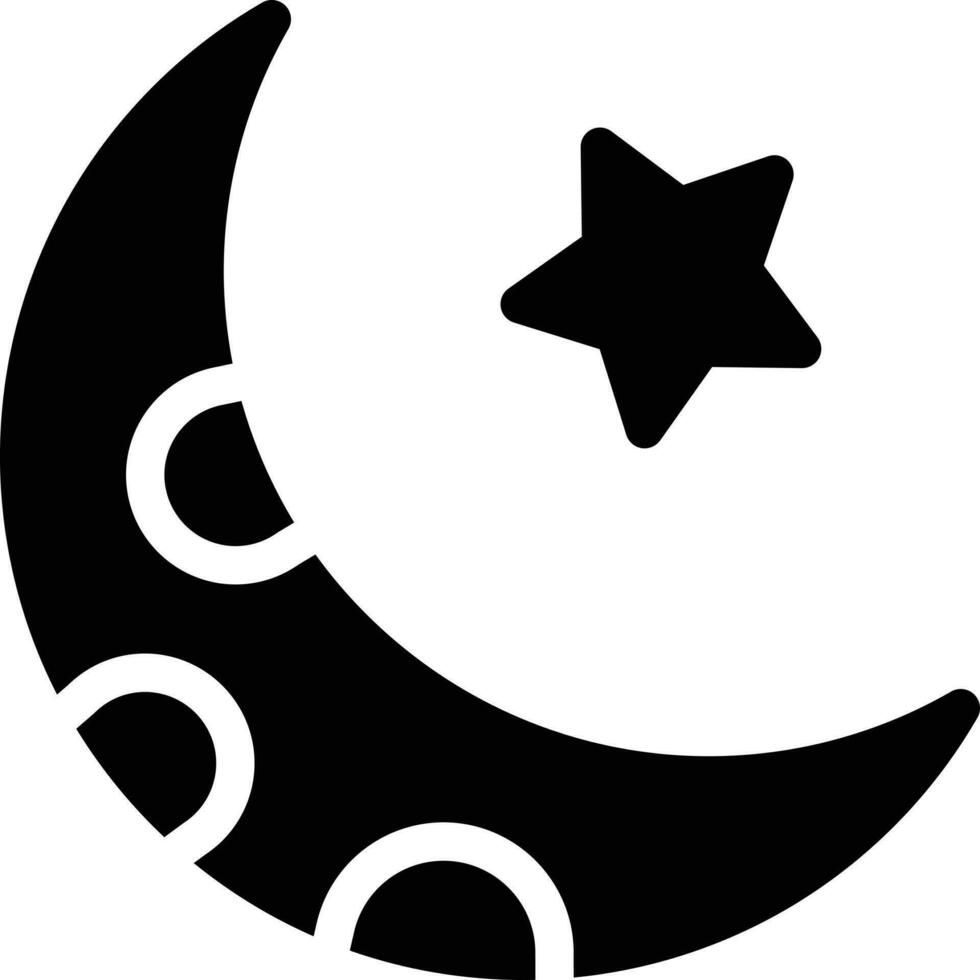 Crescent Moon icon free vector