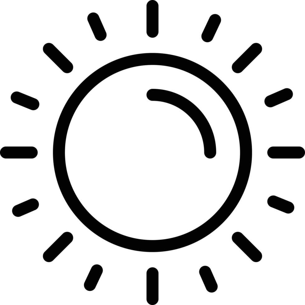 Sun icon for download vector