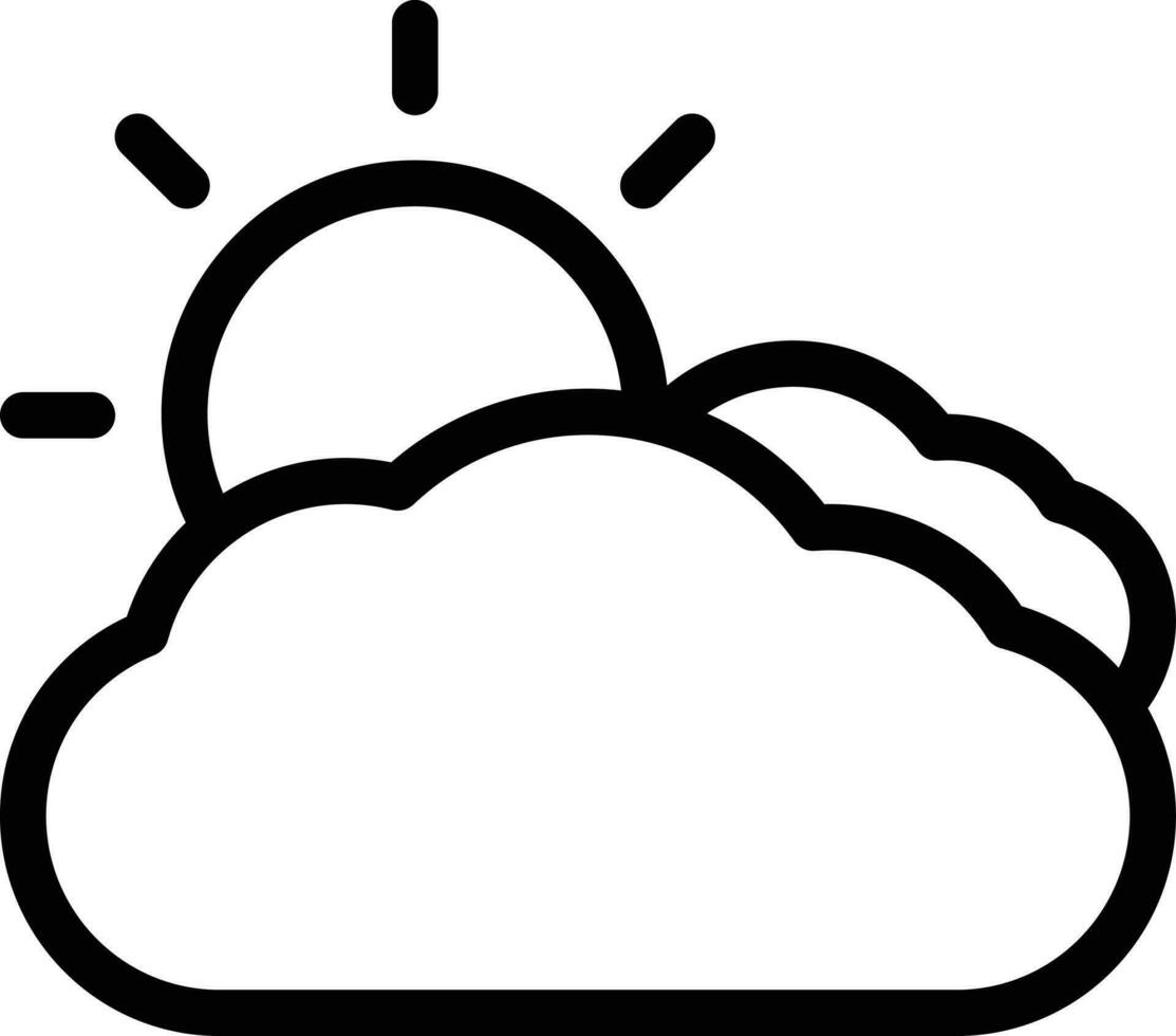 Cloudy vector icon for download